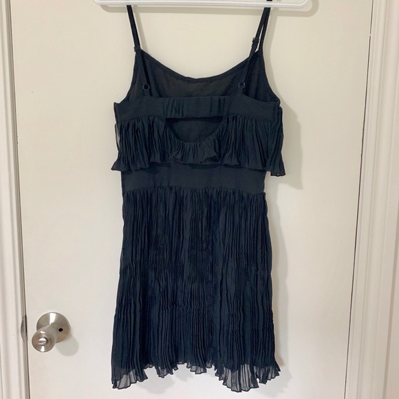 Guess Pleated Black Mini Dress - Picture 4 of 5